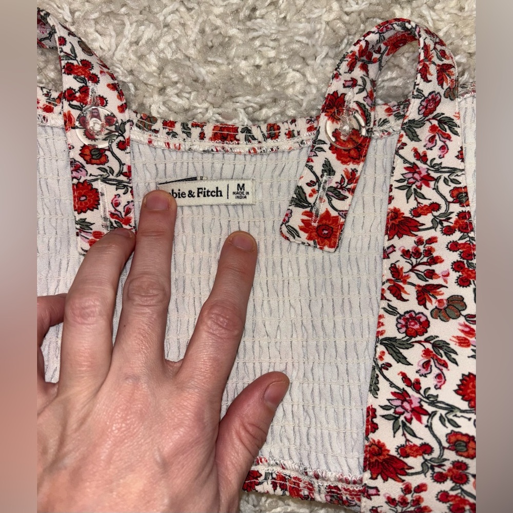 Abercrombie & Fitch Floral Crop Tank Top - Picture 5 of 6